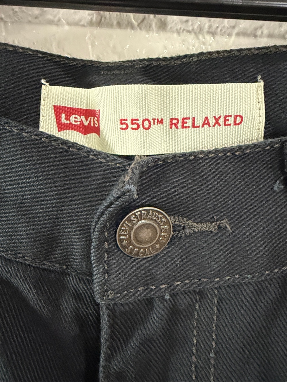 Levi's 550 Relaxed ,Loose through thigh tapered Leg ,Size 14Reg,Jeans in Black - Picture 10 of 17